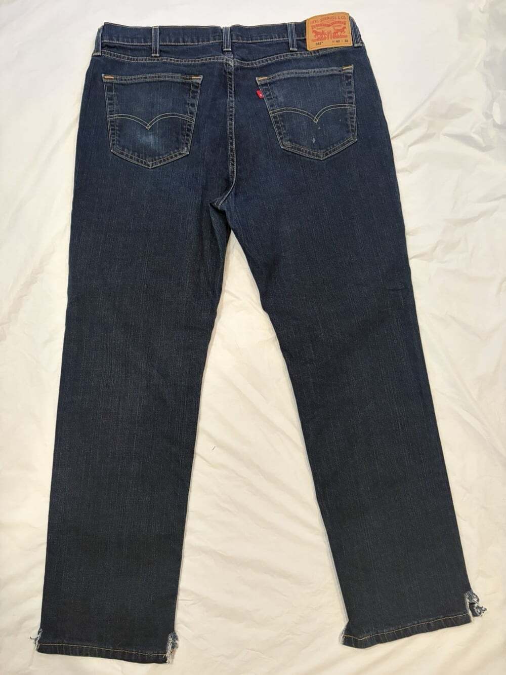 Levi's 541 Jeans Men's 40x32 Blue Dark Wash Athletic Taper See Description